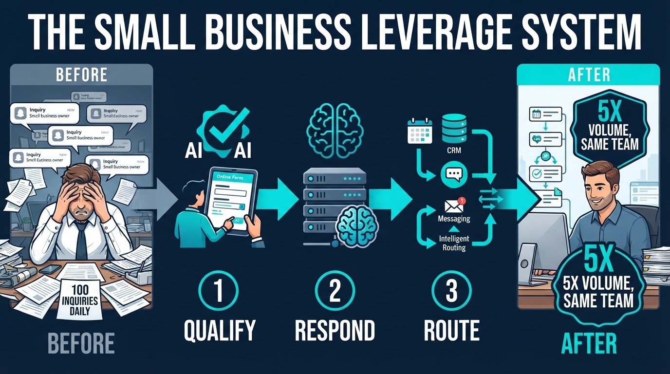 THE SMALL BUSINESS LEVERAGE SYSTEM: RUN YOUR WHOLE BUSINESS ON ONE AI WORKFLOW